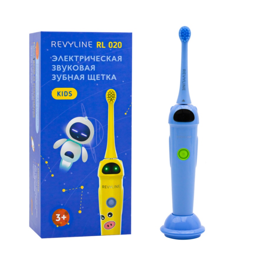 Электрическая зубная щетка Revyline RL 020 детская, голубая