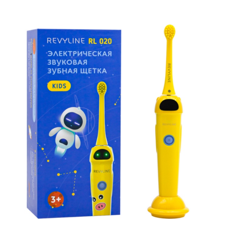 Электрическая зубная щетка Revyline RL 020 детская, желтая